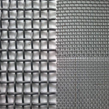 Steel Metal Mesh Crimped Screen Customized For Vibrating Stone / Gold Ore / Coal Mine
