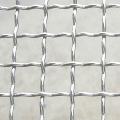 65mn Square Hole Galvanized Steel Crimped Wire Mesh for Mine Sieving and Decorative Use