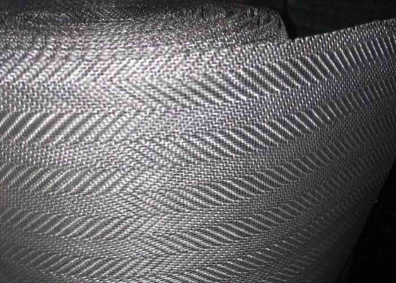 230Mesh Twill Weave SS ผ้าทอลวดตาข่าย 0.036 มม. ลวด 0.074 มม. รูรับแสง SS304