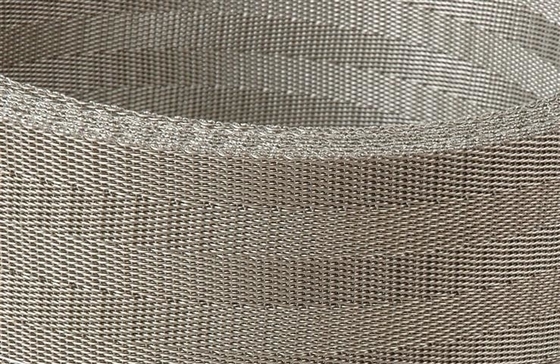 ผืนผืนยาวแบบเรียบ Dutch Weave Screen Mesh เนื้อ 304 316 สําหรับ extruder
