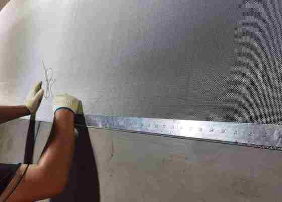 ประตูหน้าต่าง ผ้าม่านความปลอดภัยจากสแตนเลส 304 316 9.5 ขนาด Mesh Powder / PVC