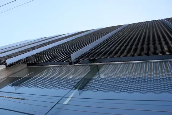 อลูมิเนียมขยายโลหะ Screen Mesh ผนังม่าน วัสดุการออกแบบอาคารเหล็ก