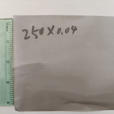 250 Mesh 0.04mm Wire Diameter Stainless Steel Woven Wire Mesh for Precision Filtration