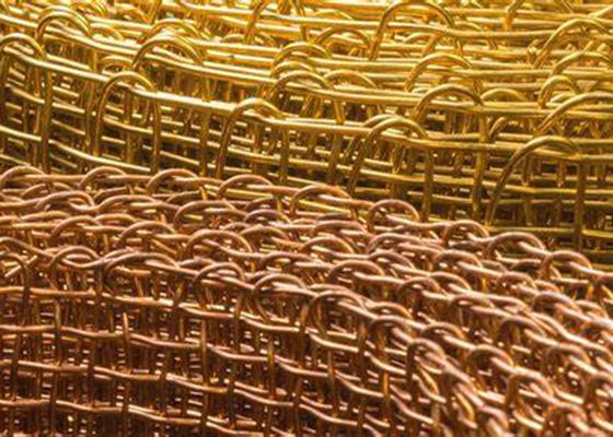 ทองแดง ASTM ลวดตาข่ายโลหะทอด้วยขอบ Selvage ขอบสำเร็จรูปขอบคล้อง