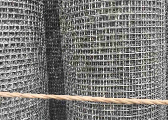 End Finish Type Crimped Wire Cloth ขอบแขนชุบสังกะสี Crimped Wire Mesh