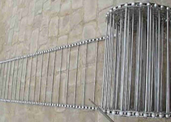 Ss 304 Ladder Conveyor Belt ประเภทตรงและโค้ง